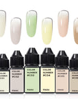 FAVAI 6 Colors Airbrush Gel Nail Polish Air Gel Set - Cream Collection (