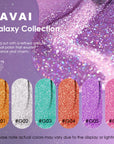 Gel à ongles en aérosol FAVAI 6 couleurs - Collection Galaxy (