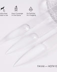 FAVAI Airbrush Gel Nagellack Air Gel - Weiß (