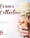FAVAI 6 Colors Airbrush Gel Nail Polish Air Gel Set - Cream Collection (