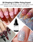 FAVAI Airbrush Gel Top Coat, 30ml Glassy Clear Airbrush Gel Top Coat Nail Polish, TPO Free Long Lasting No Wipe Top, Need U V/LED Lamp for Home DIY, 30ML