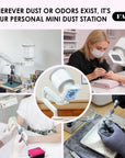 FAVAI Airbrush Dust Collector | Professional Nail Dust Extractor