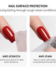 FAVAI Airbrush Gel Top Coat, 30ml Glassy Clear Airbrush Gel Top Coat Nail Polish, TPO Free Long Lasting No Wipe Top, Need U V/LED Lamp for Home DIY, 30ML