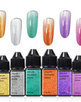 Gel à ongles en aérosol FAVAI 6 couleurs - Collection Galaxy (