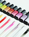 FAVAI La Collection Signature HOT-12 Vernis à Ongles en Gel Aérographe Ensemble de Gel d'Air 12*15ml