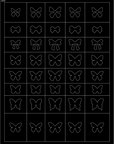 32장 에어브러시 프렌치 네일 아트 스텐실 세트 – 스타일 A+B+C 31개