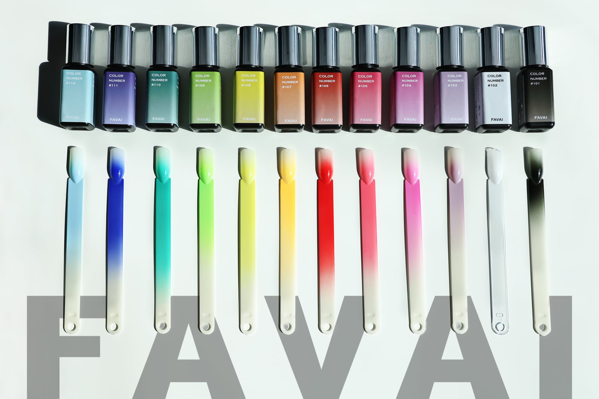 FAVAI La Collection Signature HOT-12 Vernis à Ongles en Gel Aérographe Ensemble de Gel d'Air 12*15ml