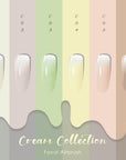 FAVAI 6 Colors Airbrush Gel Nail Polish Air Gel Set - Cream Collection (