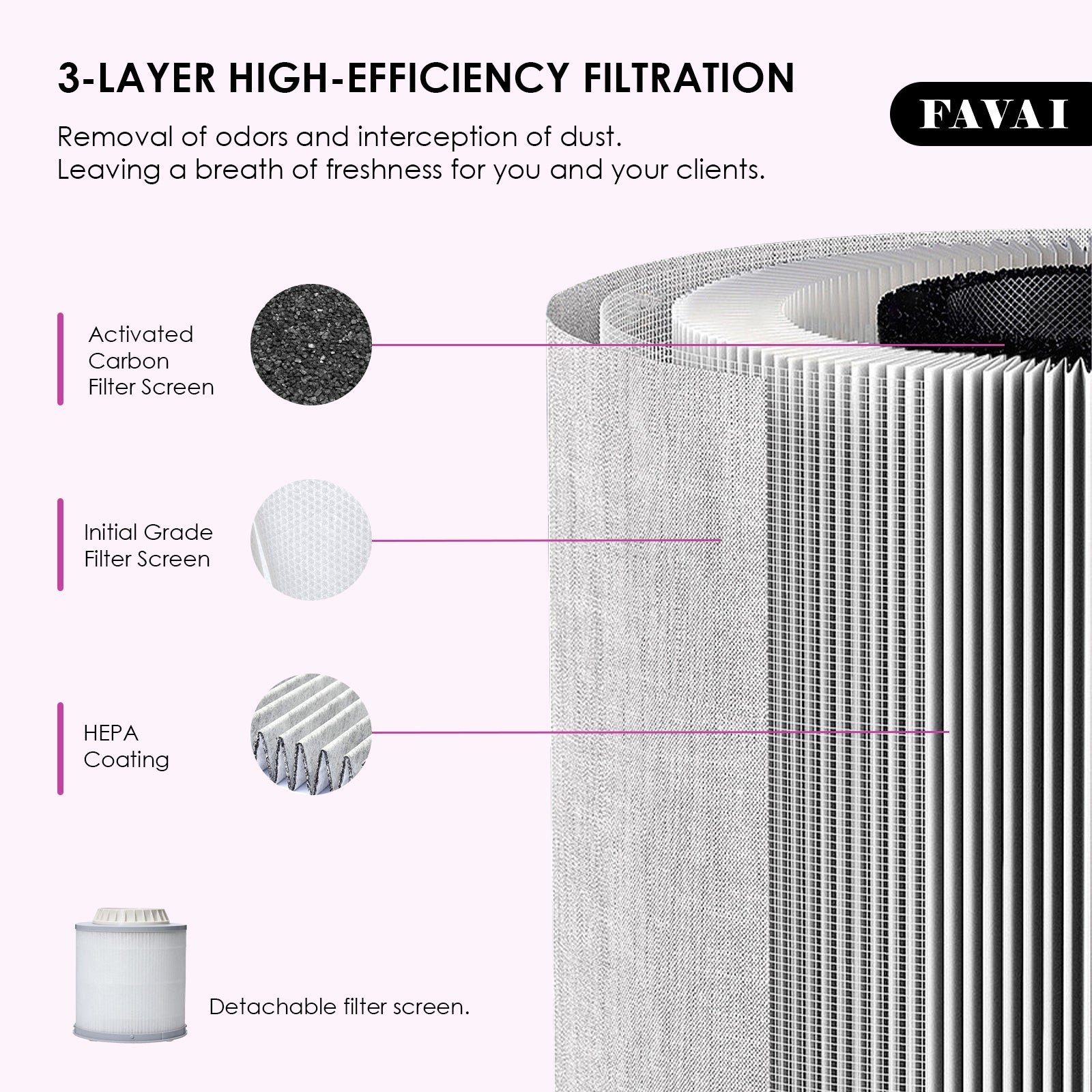 FAVAI Airbrush Dust Collector | Professional Nail Dust Extractor