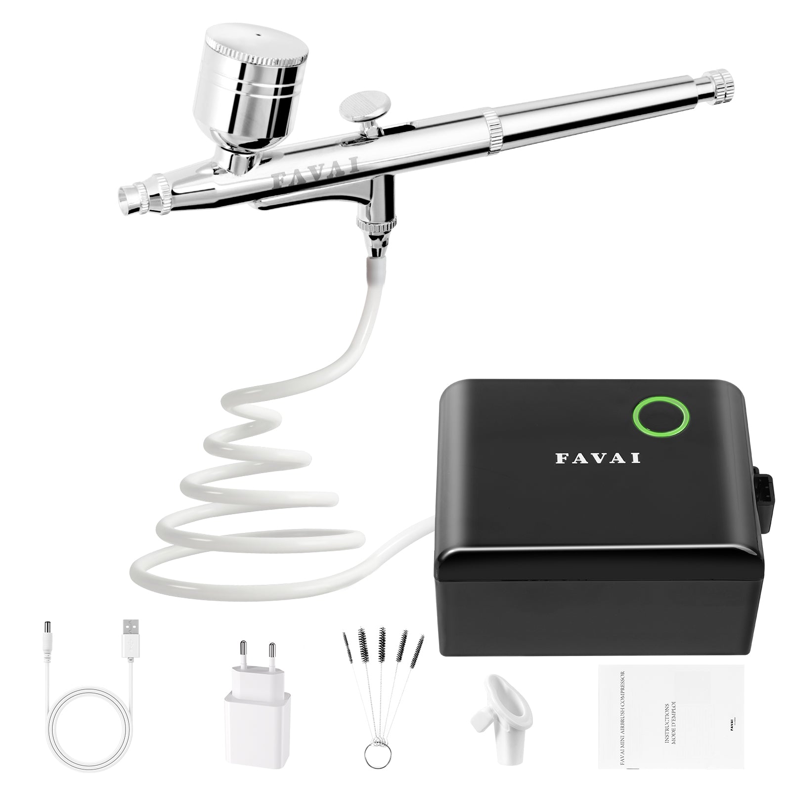 FAVAI Portable Dual-Mode Mini Airbrush Compressor