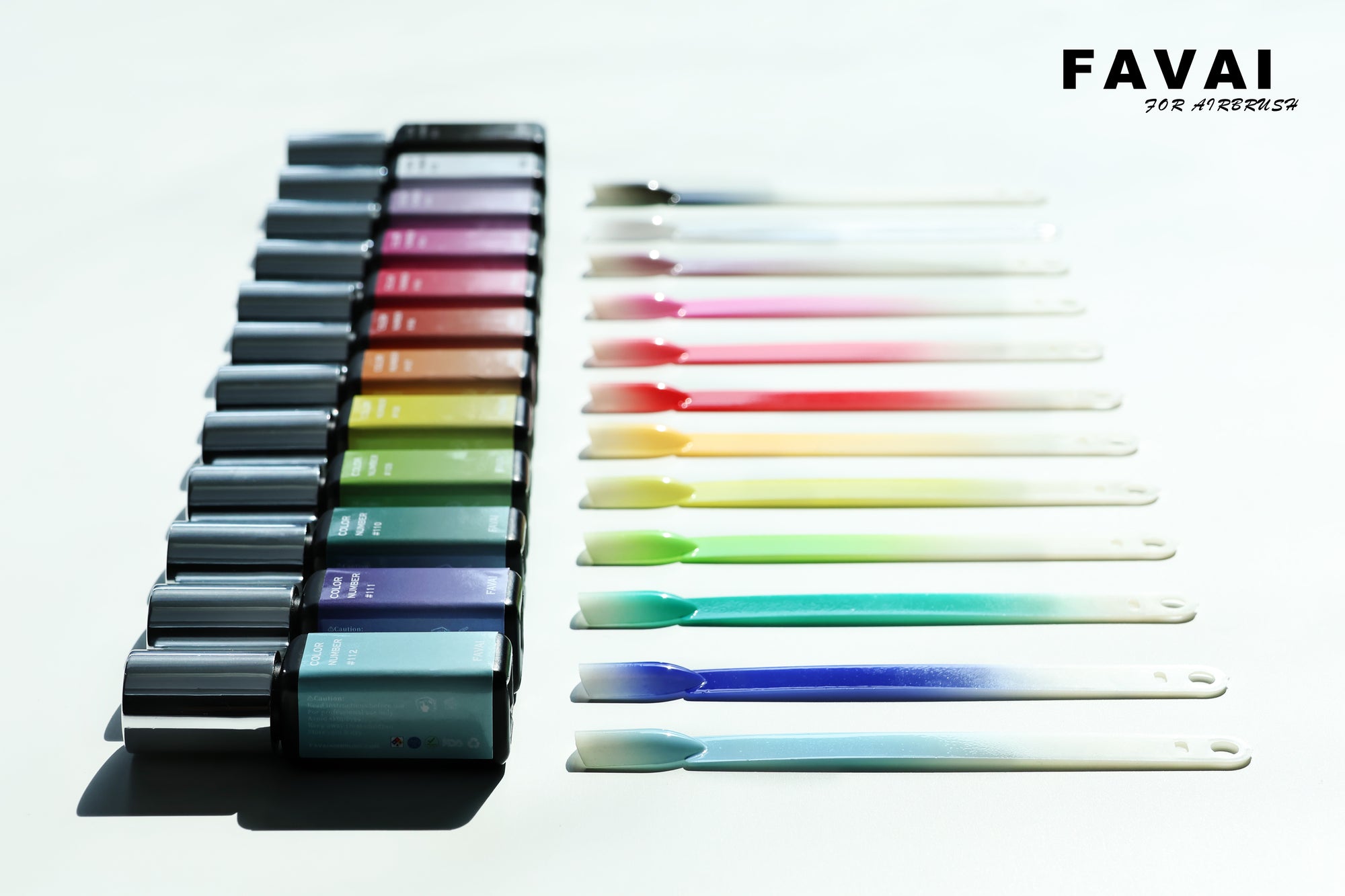 FAVAI La Collection Signature HOT-12 Vernis à Ongles en Gel Aérographe Ensemble de Gel d'Air 12*15ml