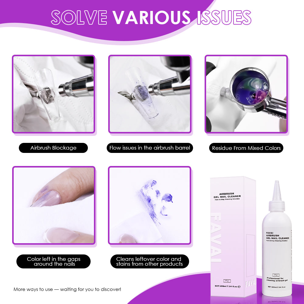 FAVAI Hot-12 Vernis à Ongles en Gel + Combo de Nettoyant Professionnel