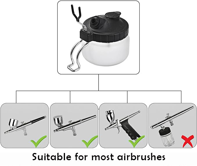 FAVAI Airbrush Glass Cleaning Pot