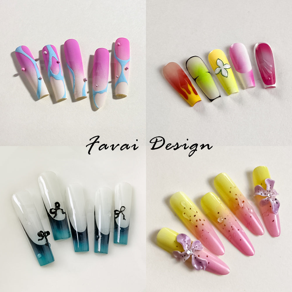 FAVAI La Collection Signature HOT-12 Vernis à Ongles en Gel Aérographe Ensemble de Gel d'Air 12*15ml