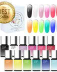 FAVAI La Collection Signature HOT-12 Vernis à Ongles en Gel Aérographe Ensemble de Gel d'Air 12*15ml